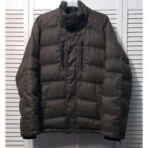 Hawke & Co Duckdown/ Feather Filled‎ Puffer Jacket Men's Large Olive Full Zip